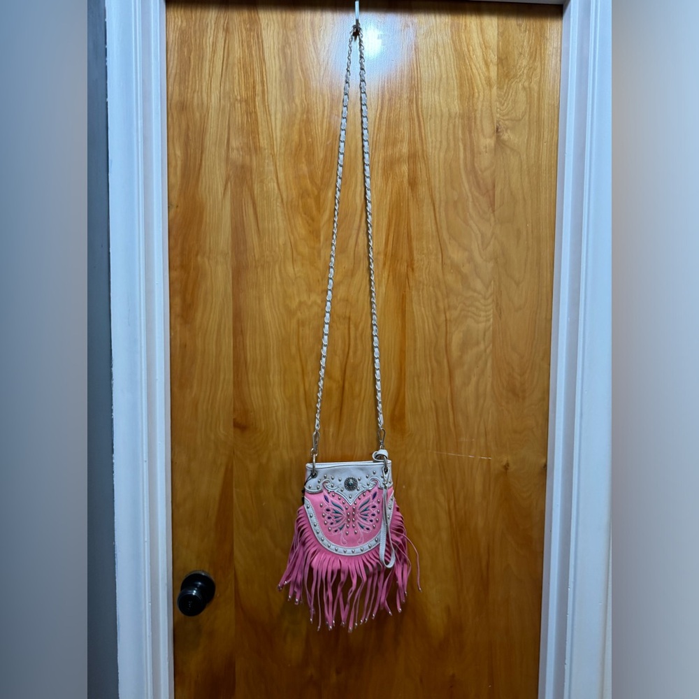 Tooled leather purse
